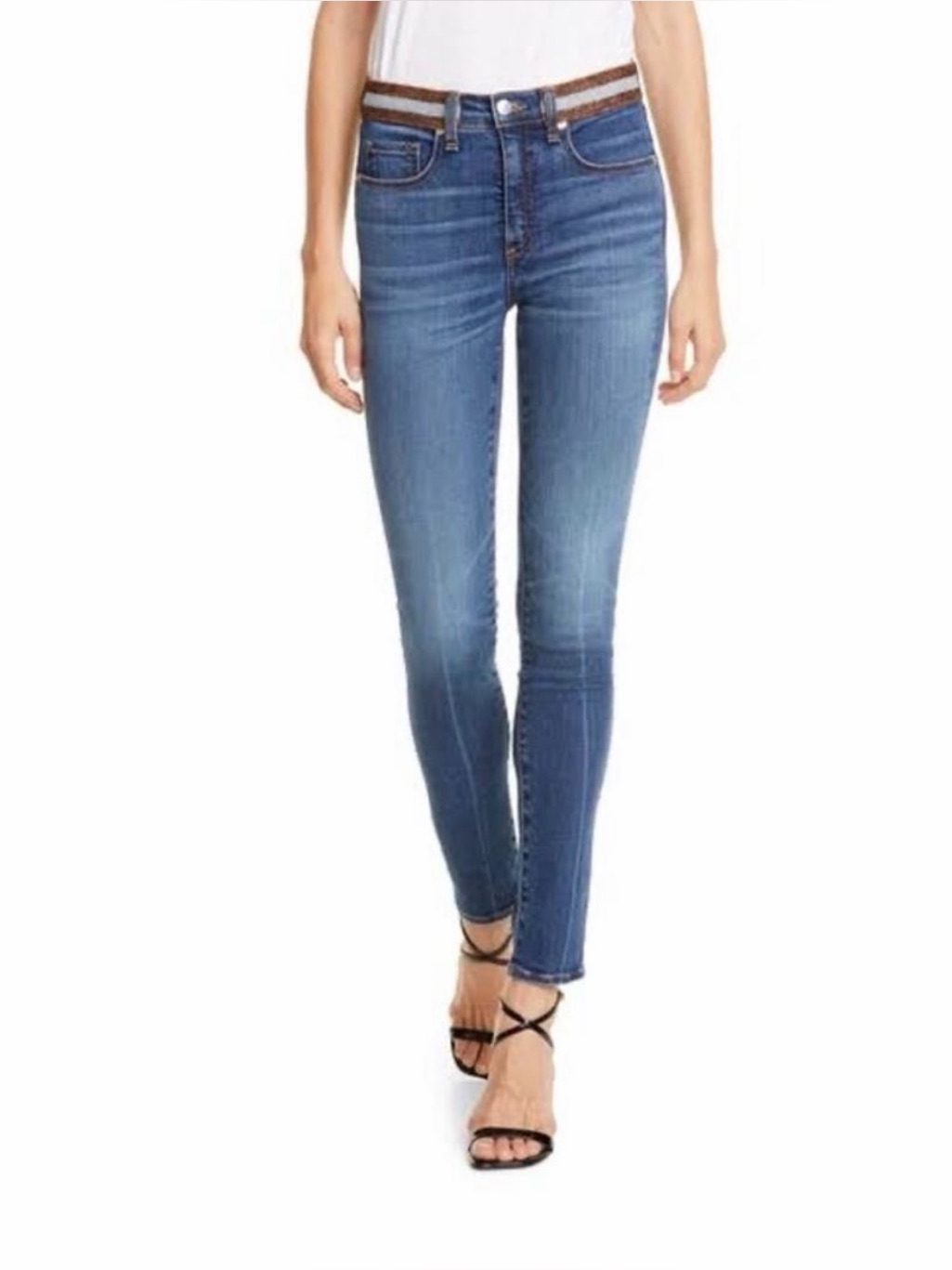 Veronica Beard Kate Skinny High Rise Jeans Nantucket Wash
